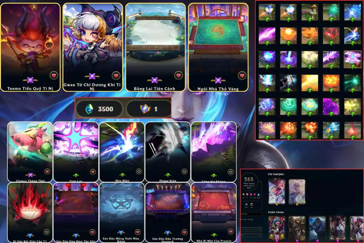 4 tím + LOL khuyến mãi